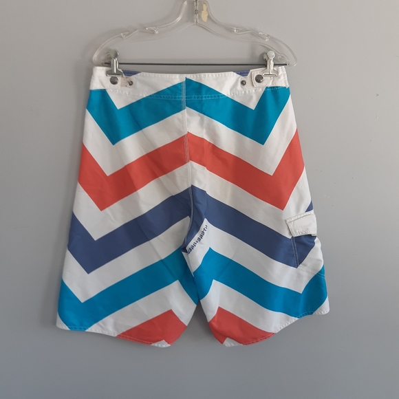 Ocean Earth Men's Trunk Short Size M color block look new. Condition is Pre-owne - Picture 8 of 9